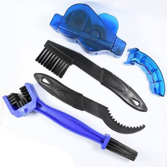 Bike Bicycle Chain Cleaner Scrubber Brushes Mountain Wash Tool Set Cycling Cleaning Kit
