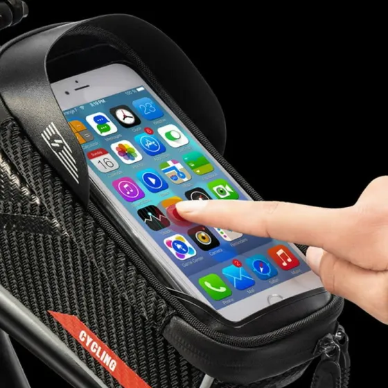 Bike Accessories Phone Cycling 6.0â€™â€™ Bicycle Mount Waterproof Below For Cellphone Top Pack Bike Accessories