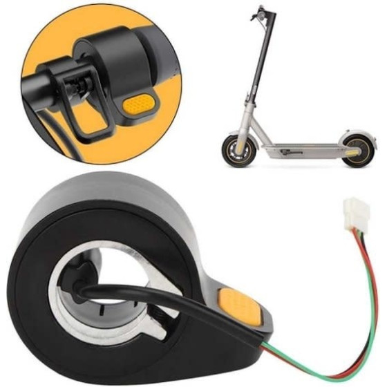 Scooter Thumb Throttle Finger Dial Accelerator for Ninebot MAX G30 (yellow)