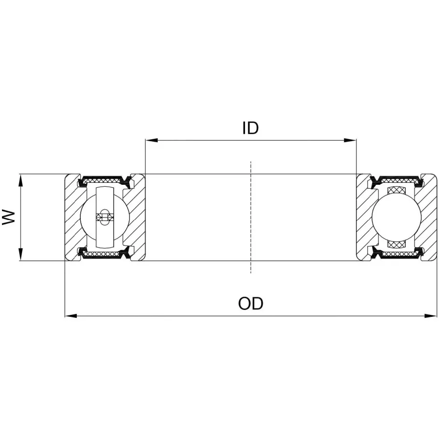 Marwi Ball Bearing Cb-075 6001 2rs 12x28x8 436075 For Ninebot G30