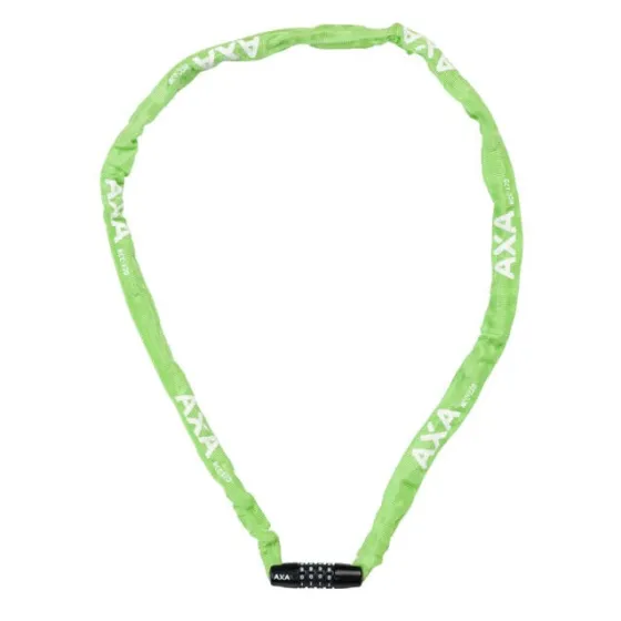 Axa Chain Lock Rigid Rcc Green 120cm/3.5mm In Cover