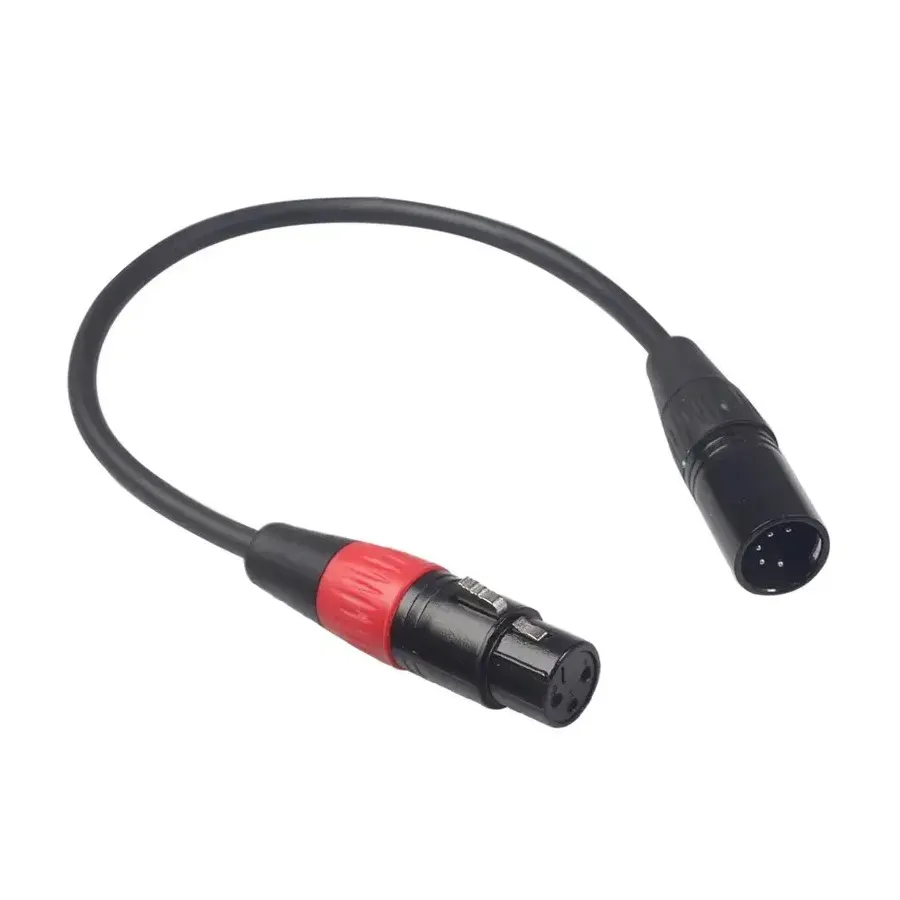 3Pin XLR Female to 5 Pin XLR Male Audio Cable