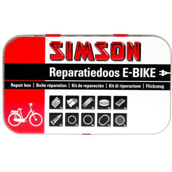 Simson reparatiedoos E-bike met blisteroog