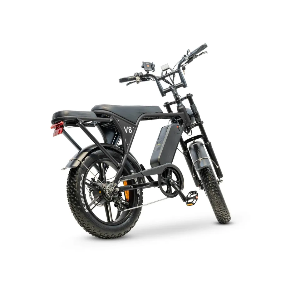 Ouxi V8.4 Fatbike Legal version E-bike without throttle 15 Ah Battery 250W motor - Black