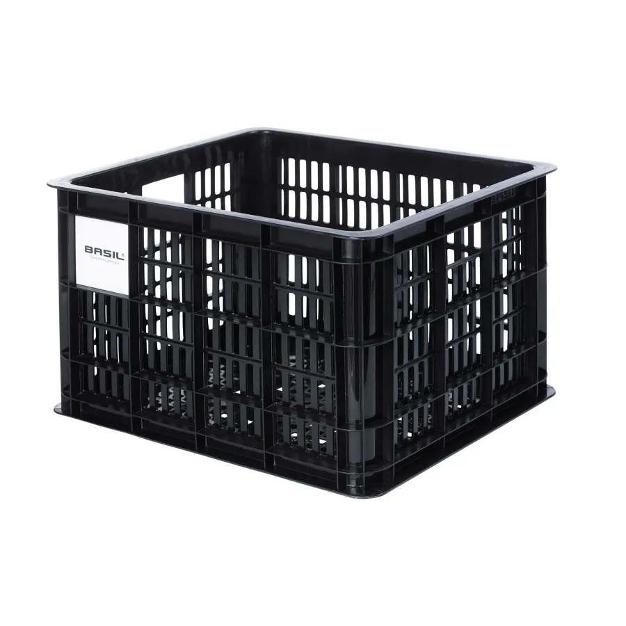 Basil crate for bike M recycled plastic 29,5L black